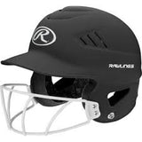 Rawlings Coolflo Highlighter Baseball Batting Helmet With Mask