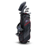 U.S Kid's Golf Club Sets Right Hand UL60-s 5 Club Stand Set, Grey/Maroon Bag
