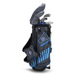 U.S Kid's Golf Club Sets Right Hand UL48-s 5 Club Stand Set, Grey/Teal Bag