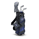 U.S Kid's Golf Club Sets Right Hand UL45-s 4 Club Stand Set, Grey/Blue Bag