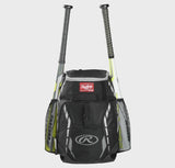 Rawlings R400 Youth Players Team Backpack - Black