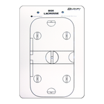 Coaches Board Box Lacrosse White PS18 10"x14"