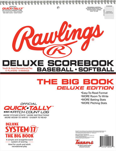 Rawlings Deluxe Scorebook Baseball-Softball