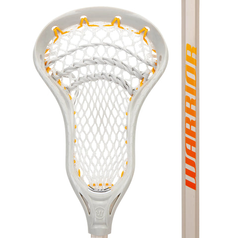 Warrior Burn Next Complete Lacrosse Stick - Silver/Orange