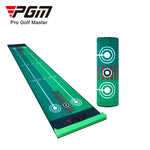 PGM portable velvet putting trainer mat custom golf putting mat