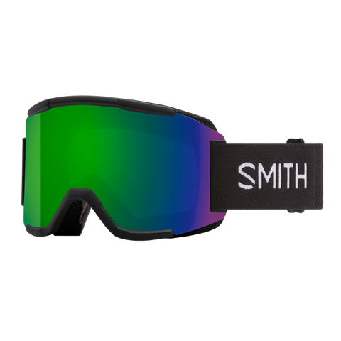 SMITH Squad - Black + ChromaPop Sun Green Mirror Lens