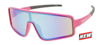 RAWLINGS PINK/CLEAR MIRROR SHIELD YOUTH SUNGLASSES