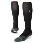 Womens Mlb Diamond Sport Otc Socks - BLACK