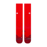 Womens Mlb Diamond Sport Otc Socks - RED