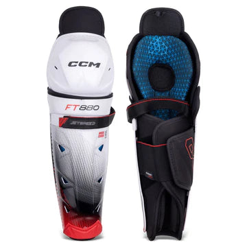 CCM Jetspeed FT880 Junior Hockey Shin Guards