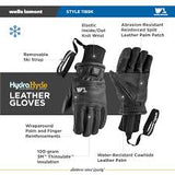 HydraHide Lifty Insulated Knit Wrist Glove With Ski Strap