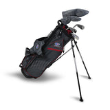 U.S Kid's Golf Club Sets Right Hand UL60-s 5 Club Stand Set, Grey/Maroon Bag