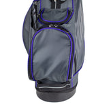 U.S Kid's Golf Club Sets Right Hand & Left Hand  UL54-s 5 Club Stand Set, Grey/Purple Bag