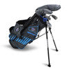 U.S Kid's Golf Club Sets Right Hand UL48-s 5 Club Stand Set, Grey/Teal Bag