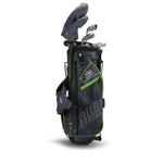 U.S Kids Golf Right Hand UL57-s 5 Club Stand Set, Grey/Green Bag
