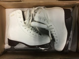 Gam G1119 Figure Skates - White - Youth Size 12 - New