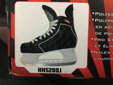 Hespeler HHS200J Hockey Skates - Black/White - Size 1 Junior - New