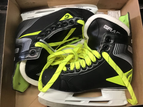 Graf Supra G35 Hockey Skates - Black/Volt - Size 4 Junior - New