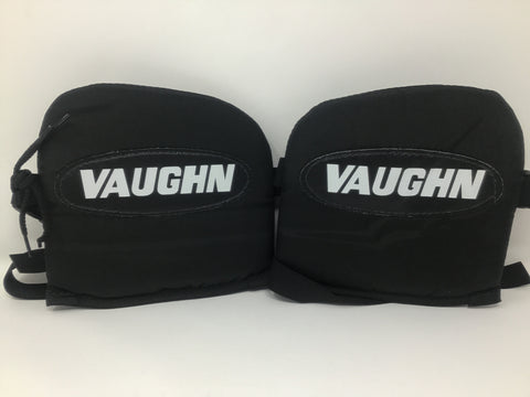 Vaughn VKP7070 Ice Hockey Thigh Boards - Black/White - Intermediate Size - New